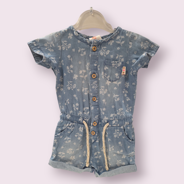 Hema jeans bloem jurkje