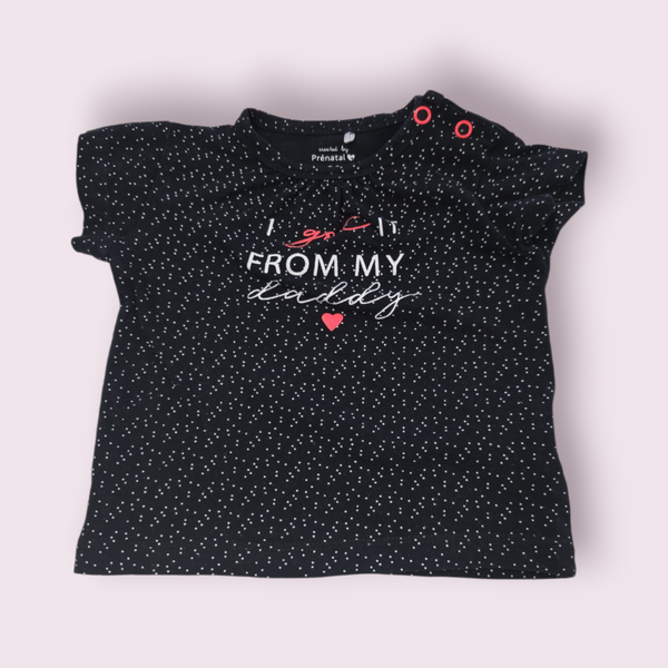 Shirtje prenatal daddy zwart
