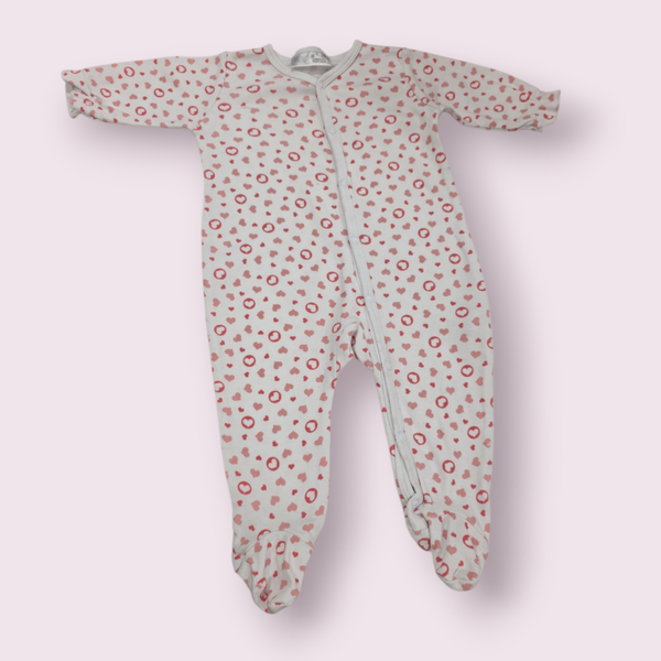 Boxpakje hart wit/roze