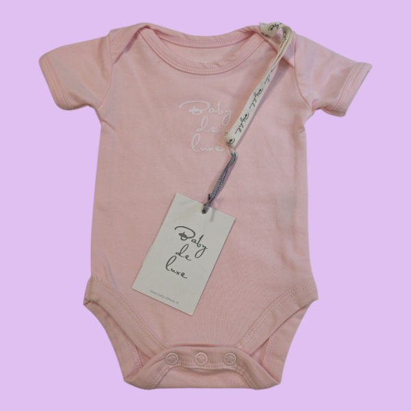 Romper roze baby de luxe kort