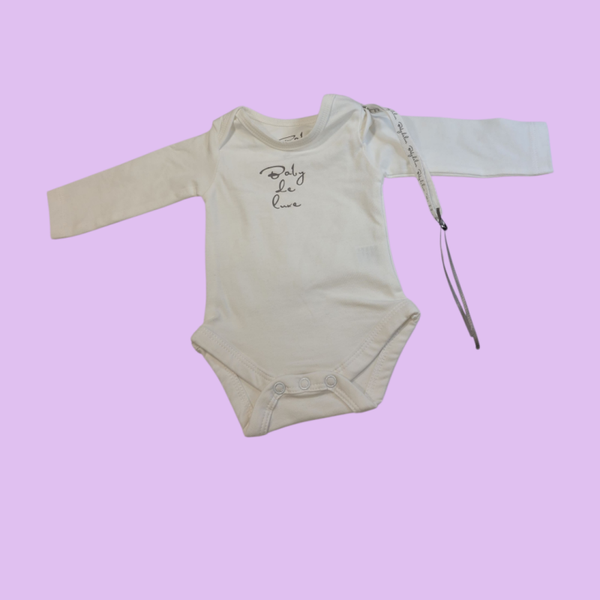 Romper baby de luxe wit