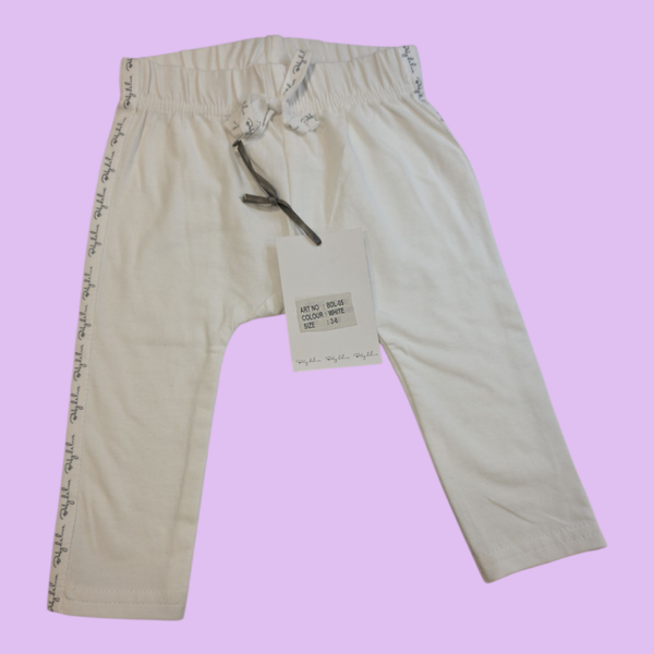 Broekje wit baby deluxe