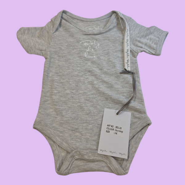 Romper baby de luxe grijs