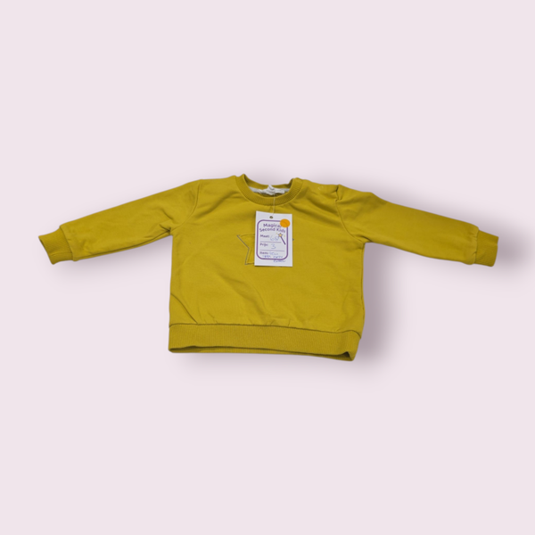 Trui geel belly button