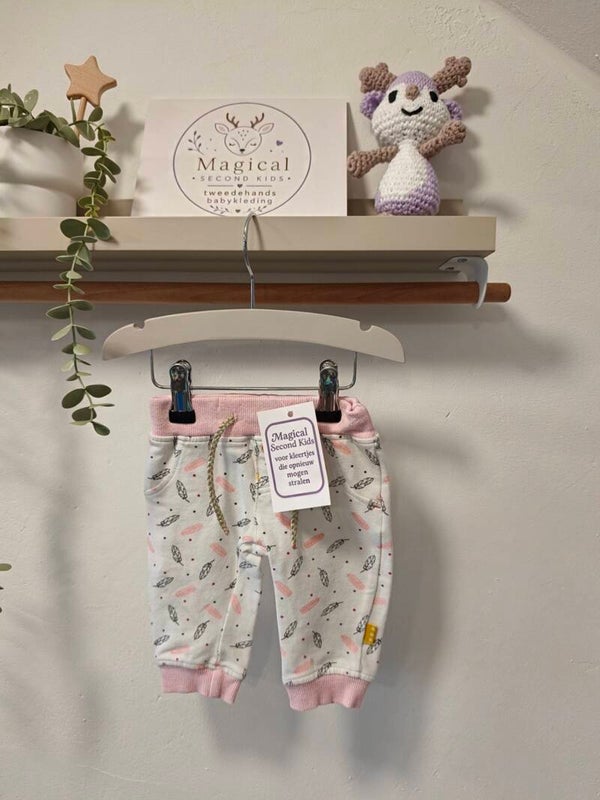 Hema legging roze veertjes maat 62 - 0067
