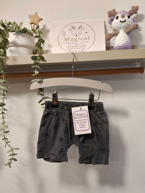 Wibra Short grijs Maat 62 - 2039
