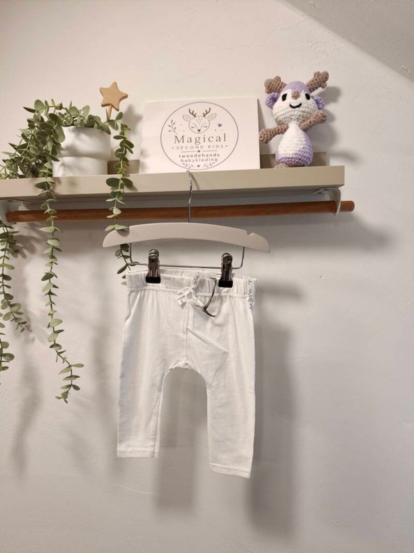 baby deluxe Broek wit | Maat 62  - 1199