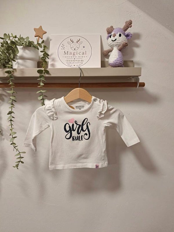 Longsleeve girls rule | Maat 56 - 1008