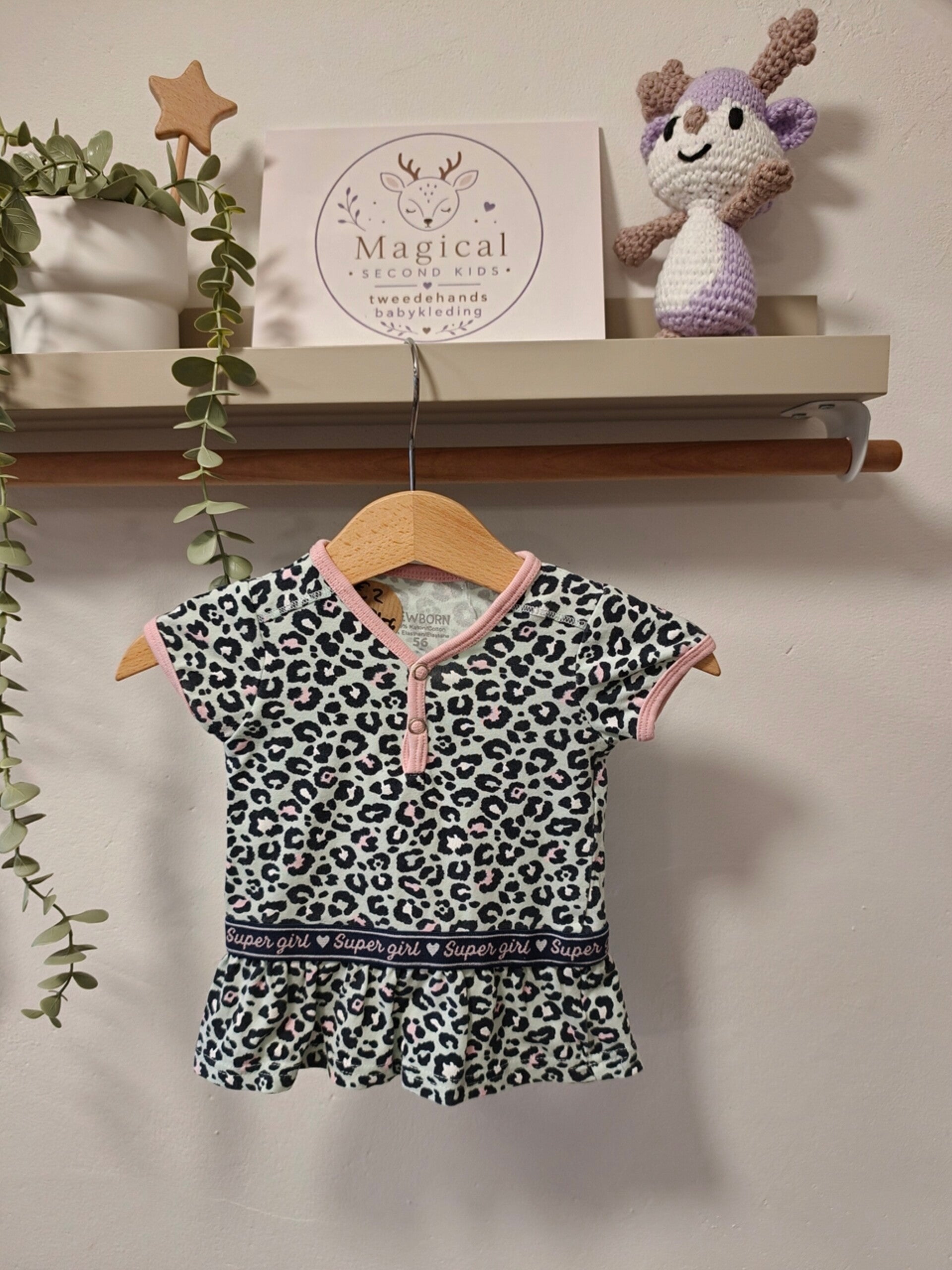 Top met panterprint | Maat 56 - 2108