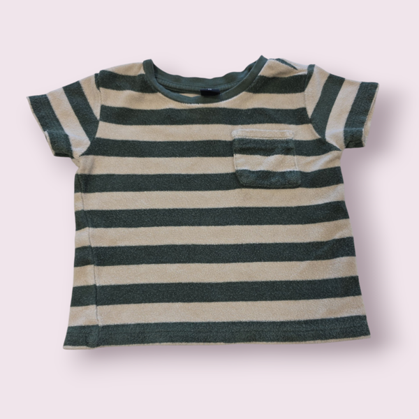 Shirt groen gestreept