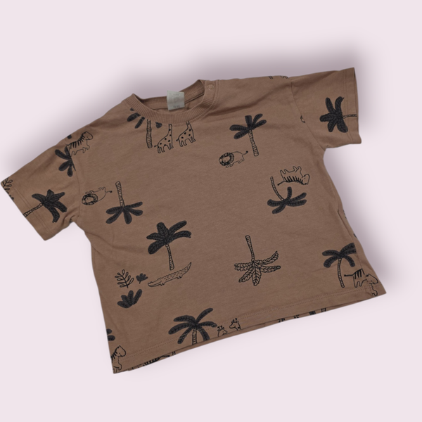 Shirt bruin H&M maat 80