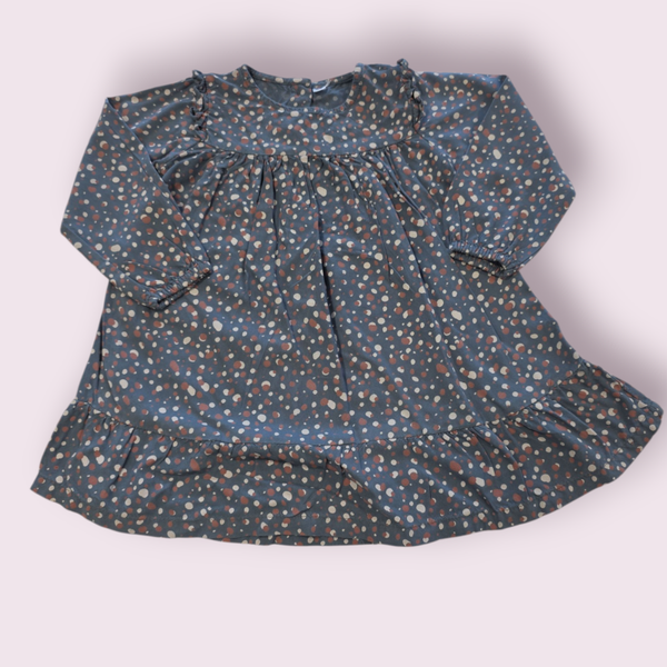 Jurkje zeeman blauw met stippen maat 86