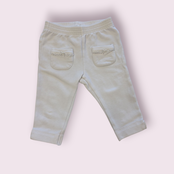 Broekje gymp wit maat 62