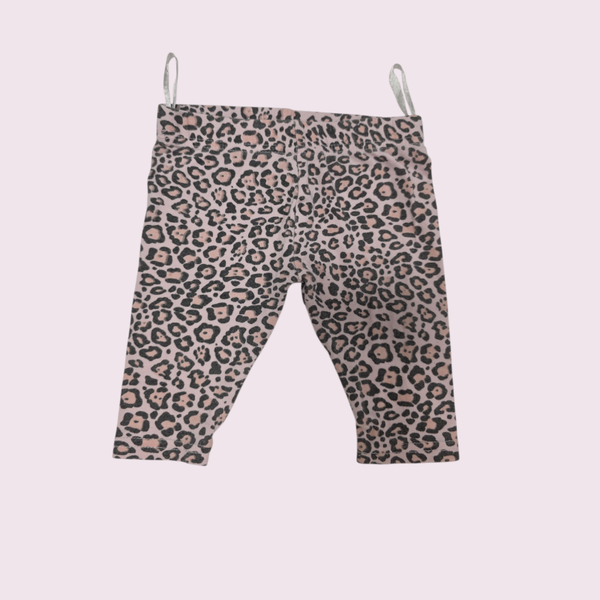 Legging lichtroze panter