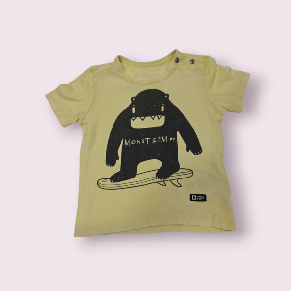 Shirt tumble n dry geel maat 56