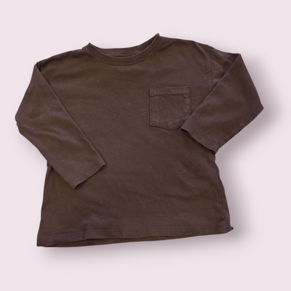 Longsleeve zara bruin maat 80