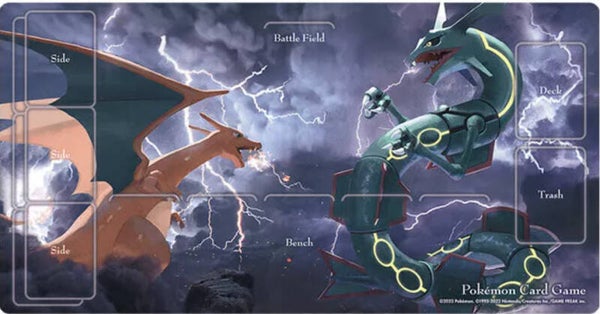 Pokemon Center 2022 Charizard Vs Rayquaza Premium Spielmatte