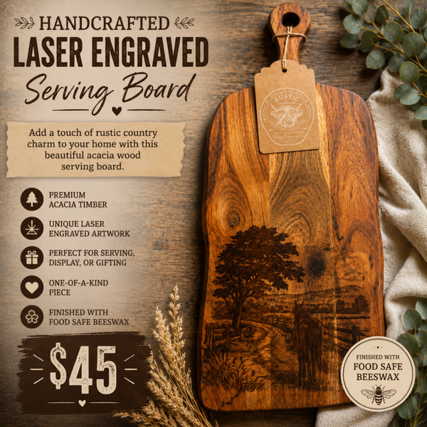Laser Engraved Serving Board