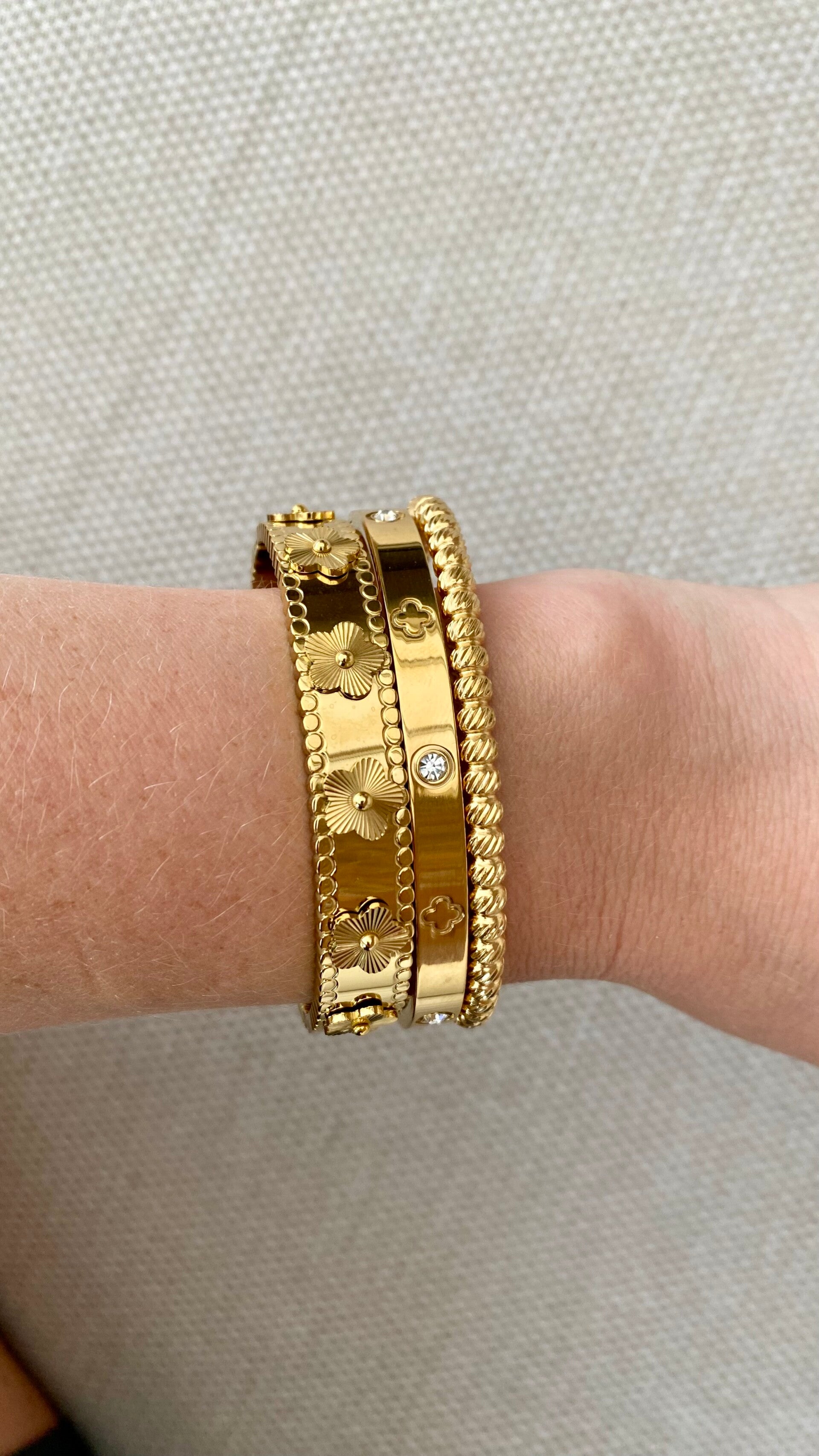 Set van 3 luxe armbanden