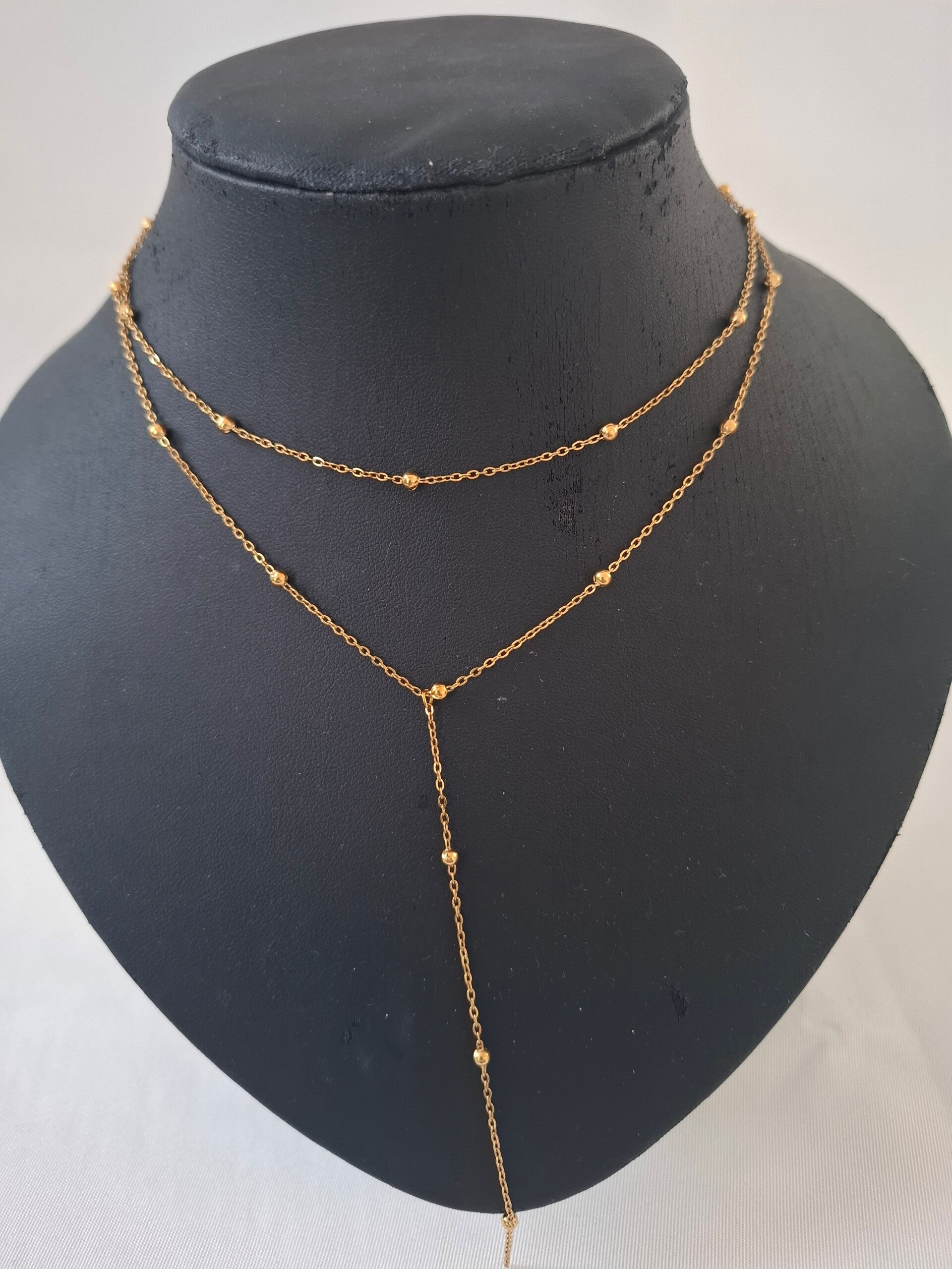 Gouden  dubbele ketting