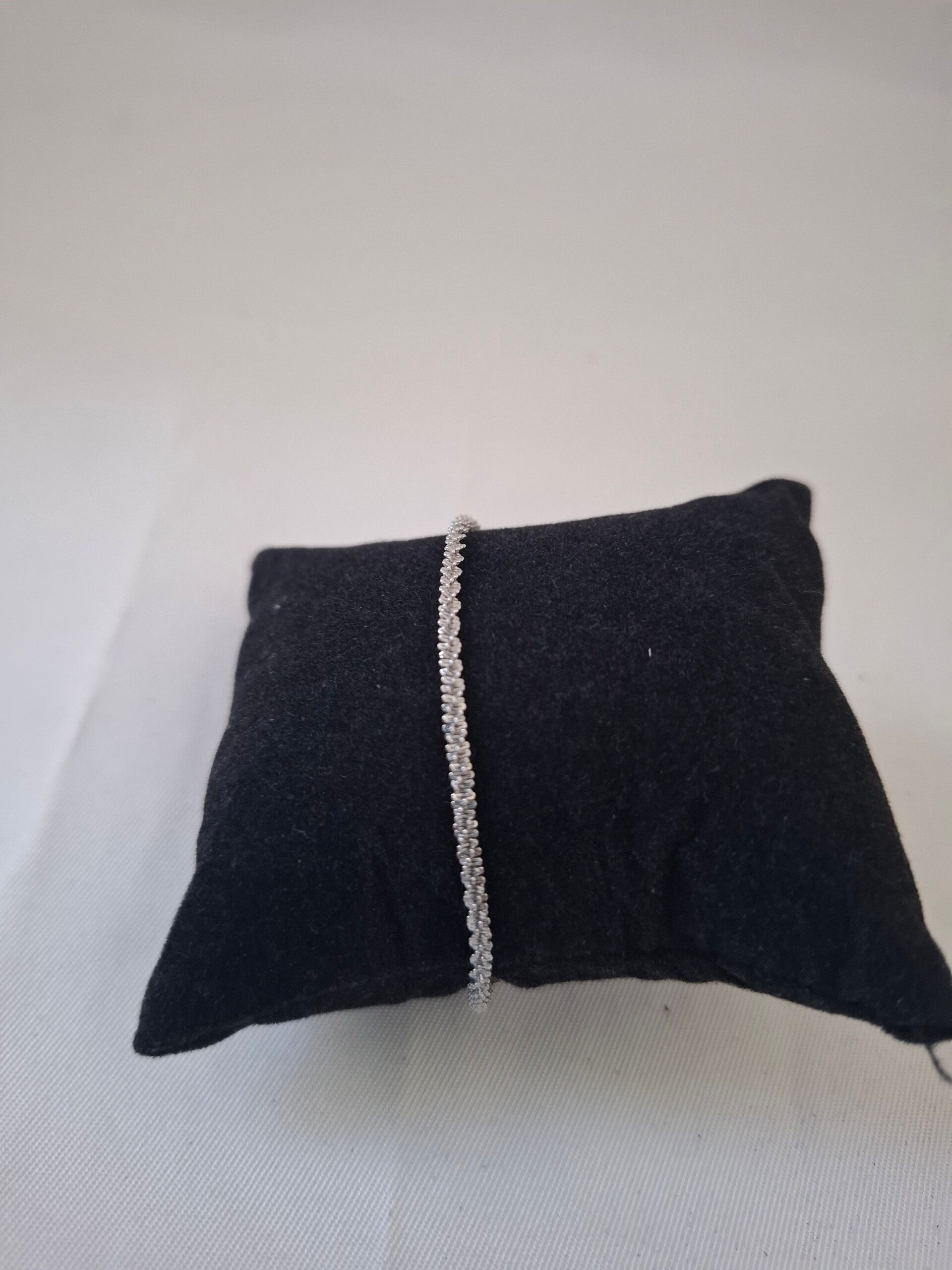 Zilveren kabelarmband