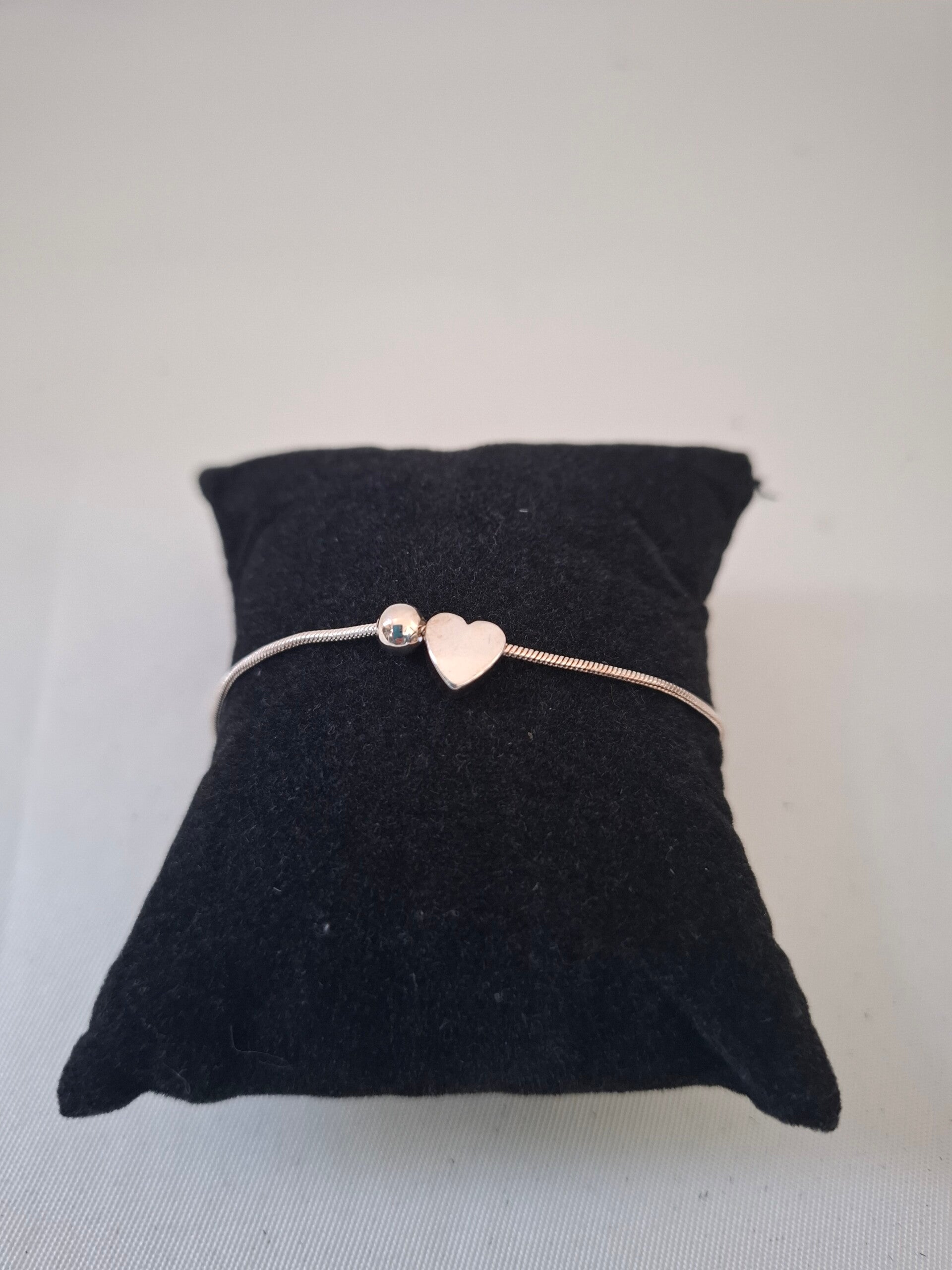 zilver armband met hart