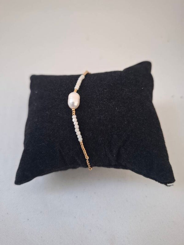 gouden armband met parel