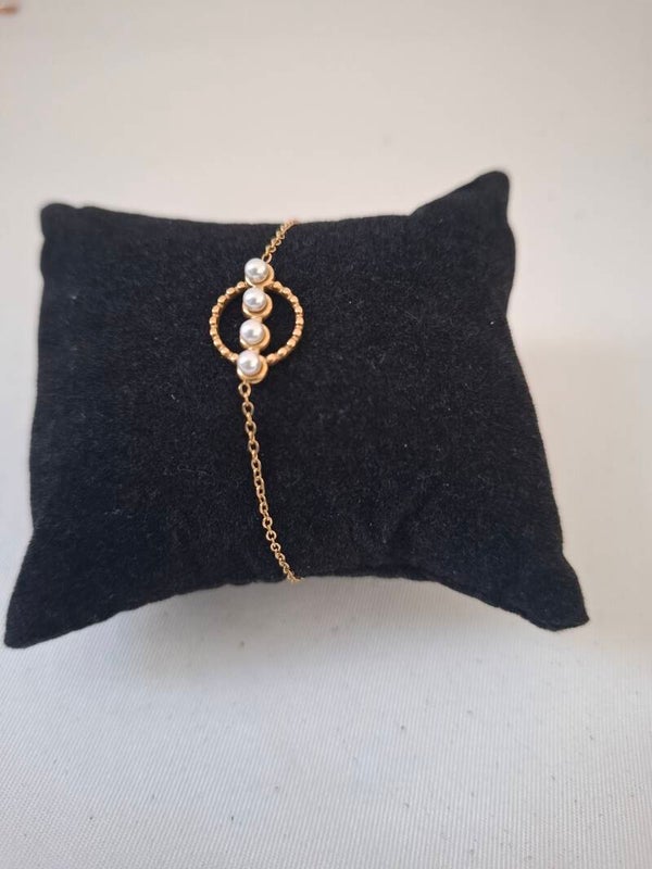 goudenarmband pareltjes