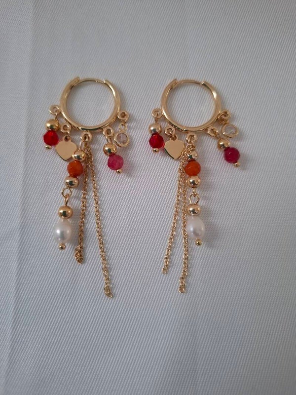 gouden  ring oorbellen