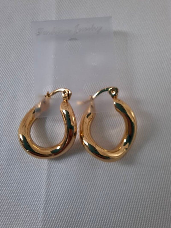 Gouden twist oorringen