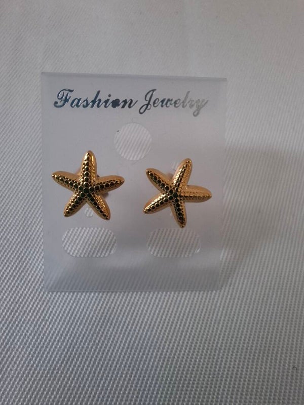 gouden zeester oorbellen