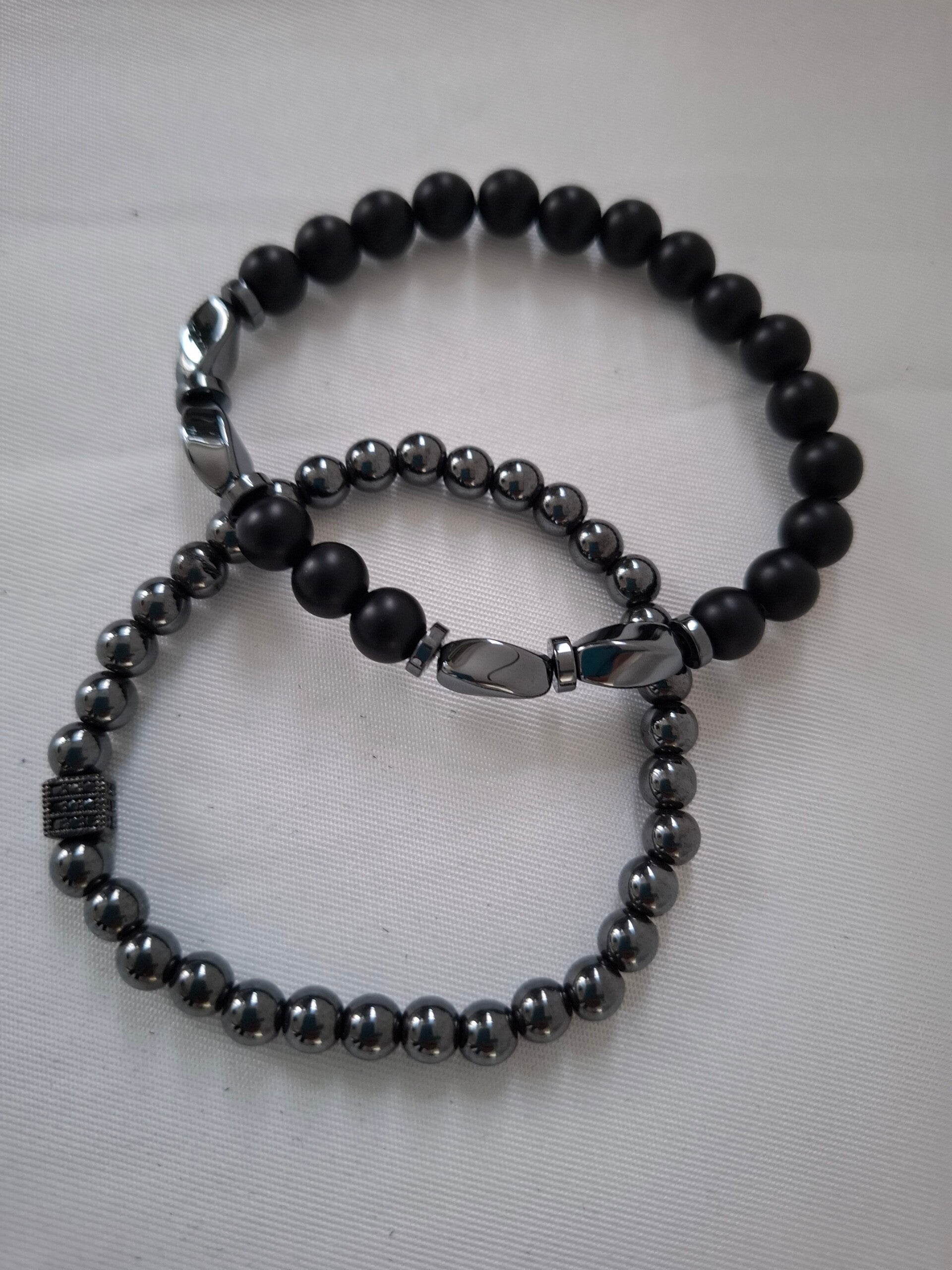 Heren armband zwart