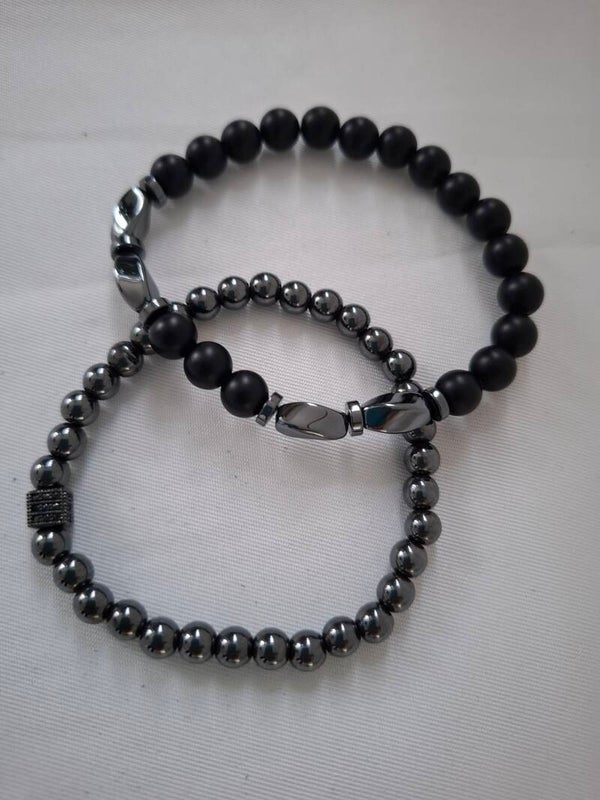 Heren armband zwart