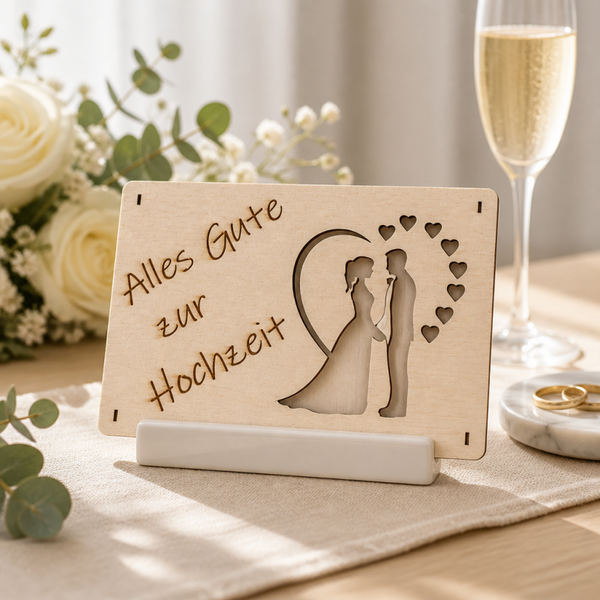 Geldgeschenk-Karte zur Hochzeit