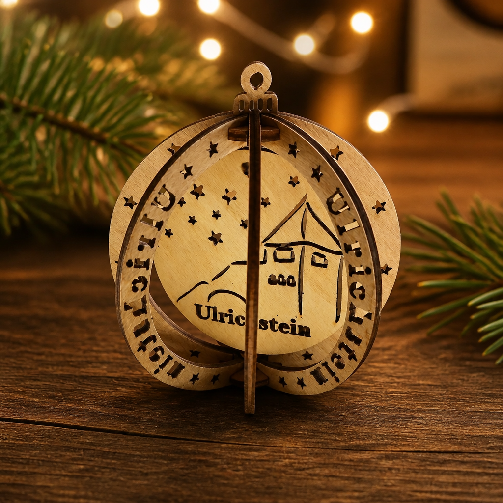 Weihnachtskugel – individuell mit Ortsnamen & Wappen