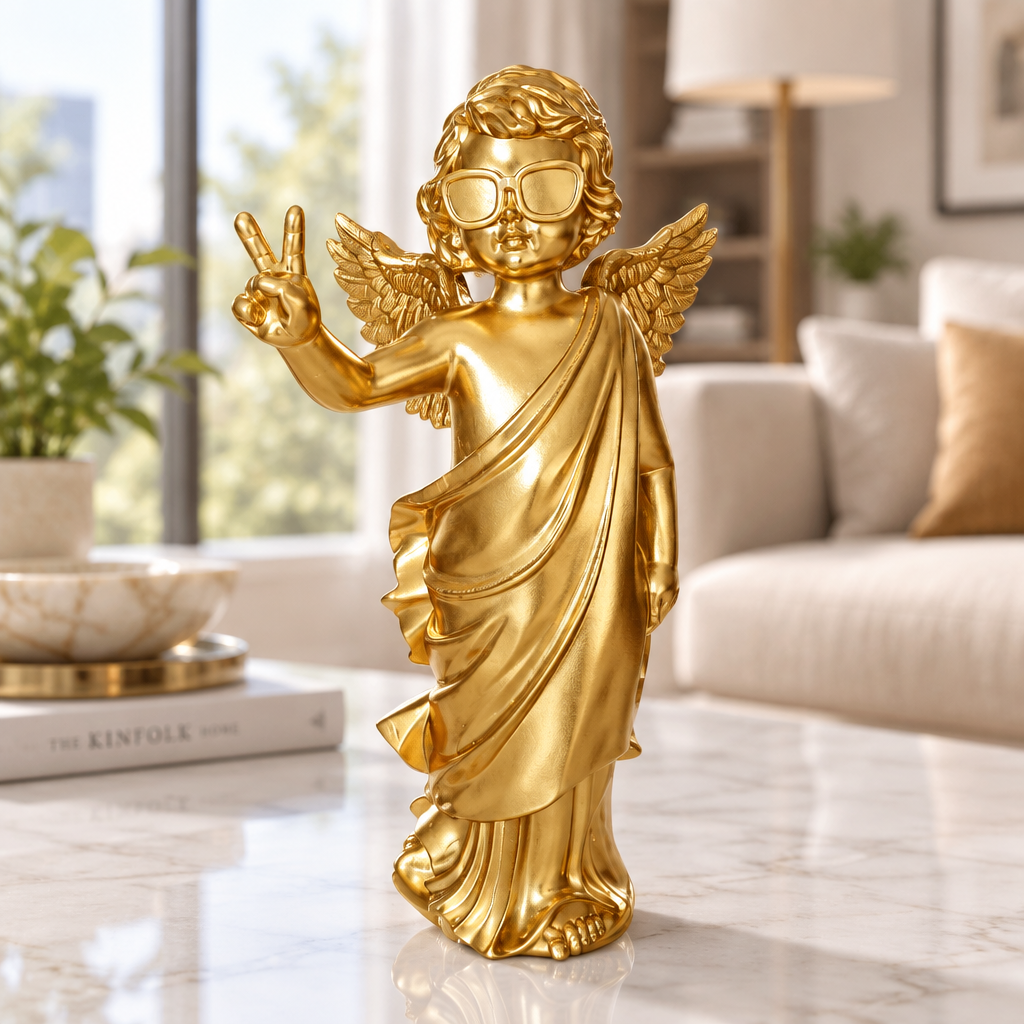 Peace Angel – 30 cm – Strahlendes Gold