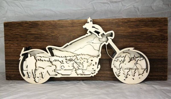 Wandbild Motorrad