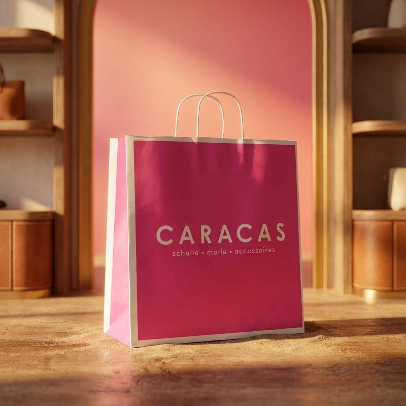 Twisted handle paper bag