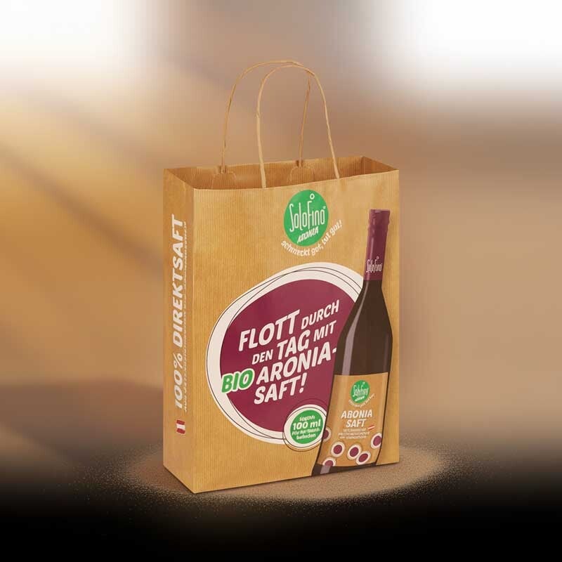 EXKLUSIV Papiertragetasche mit Holographic Logo