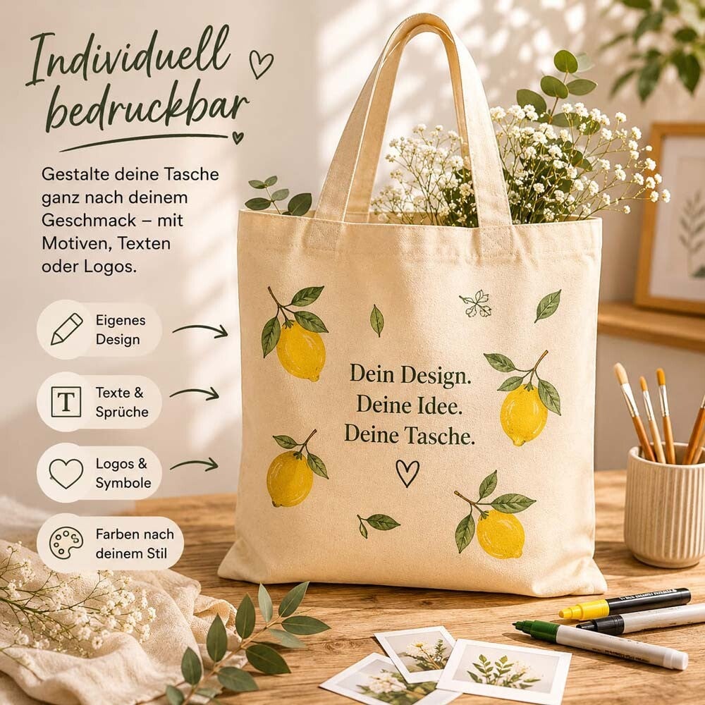 100 % Baumwolle - nachhaltige Taschen