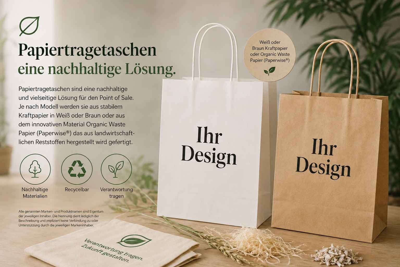Image Bild - Nachhaltige Papiertragertaschen