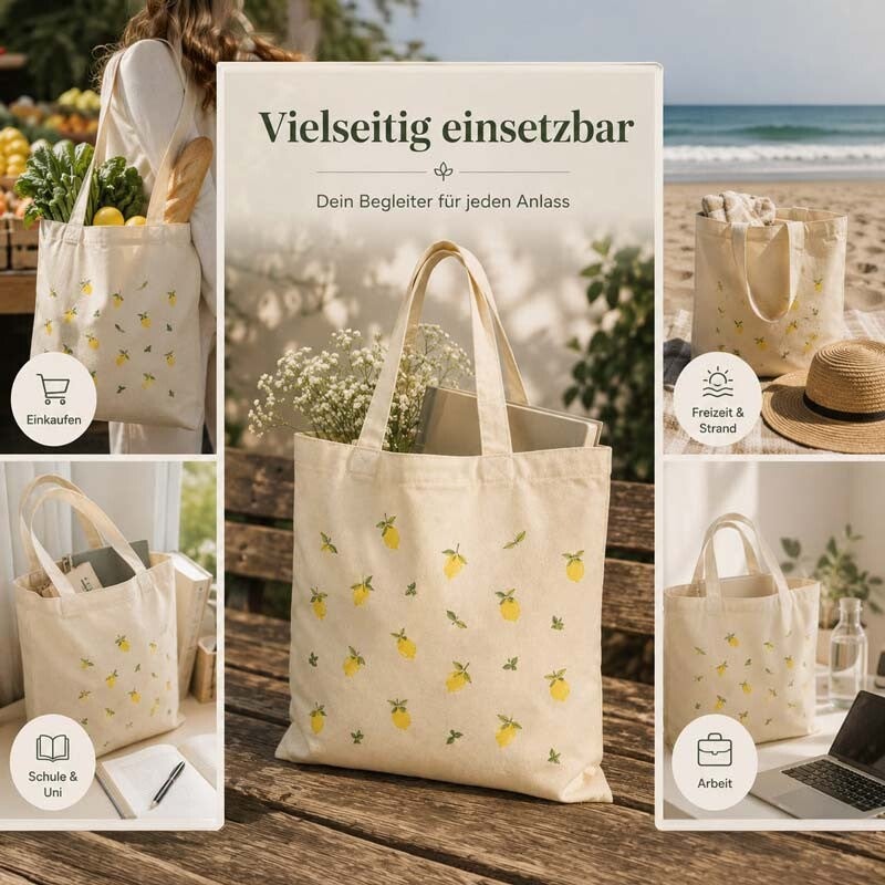 100 % Baumwolle - nachhaltige Taschen