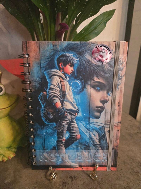 Notizbuch Junge in blau