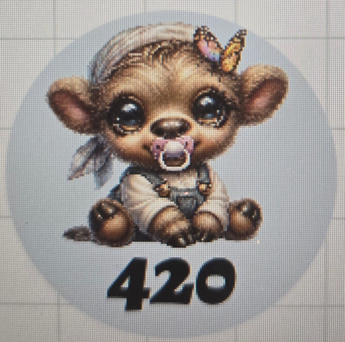 Diamond Painting Dosensticker