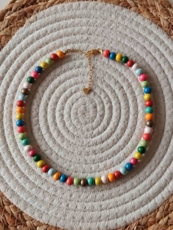 HOUTEN kralenketting