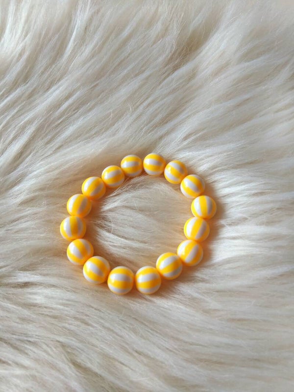GELE streepjesarmband
