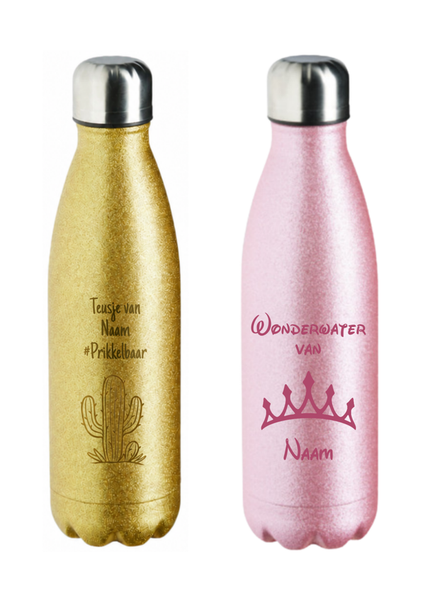 Isolatiefles Glitter RVS