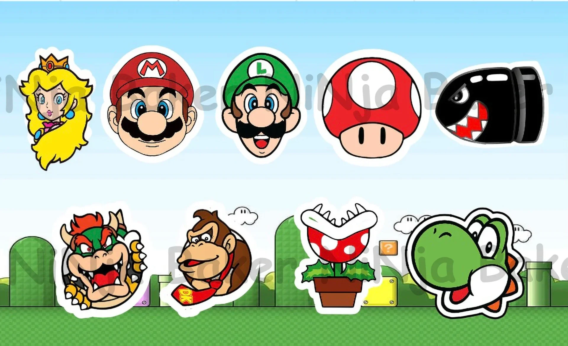 Super Mario Cookie Cutters | Mario Cookie Cutters