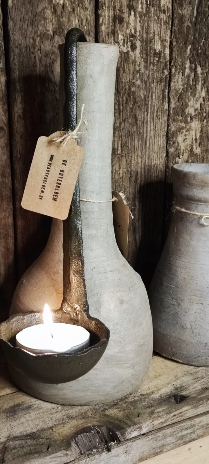 Lepel kandelaar gietijzer