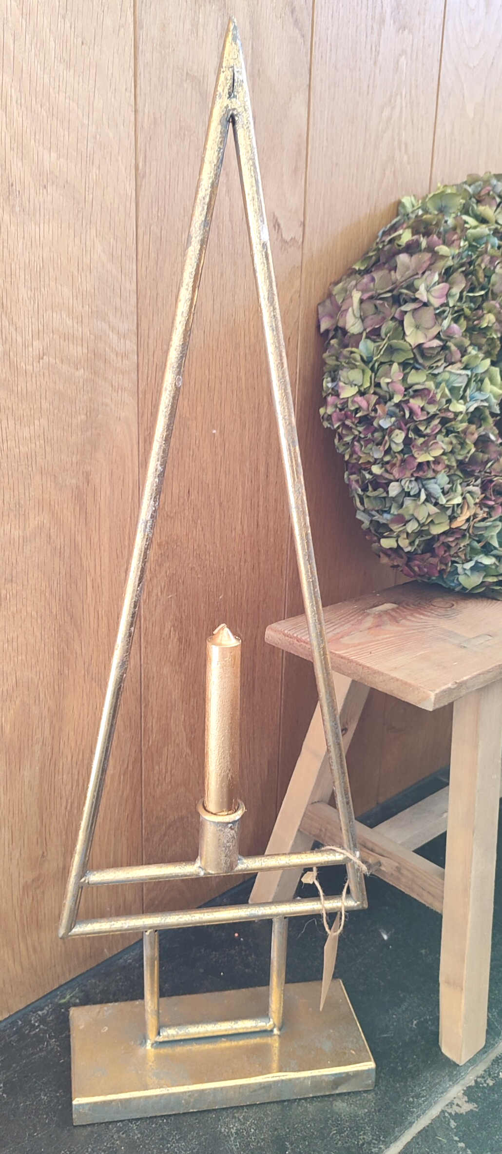 Kandelaar gouden kerstboom